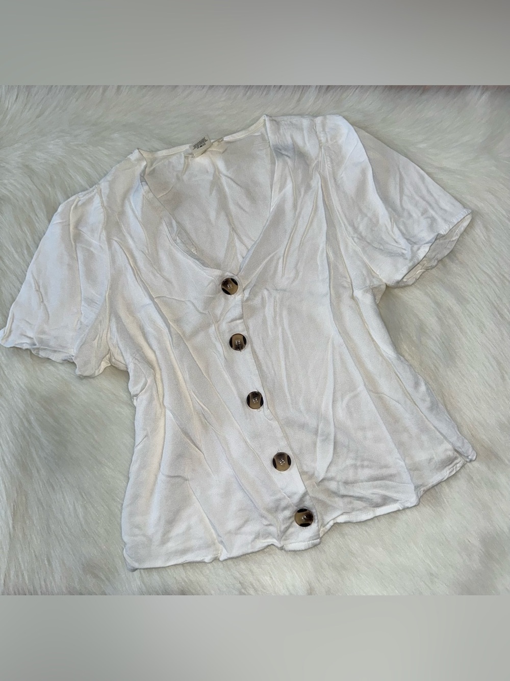 White Button Down Blouse